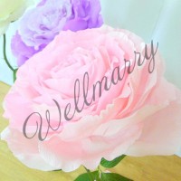 Ростовой цветок из бумаги "Роза розовая" Ростовой цветок из бумаги "Роза розовая"